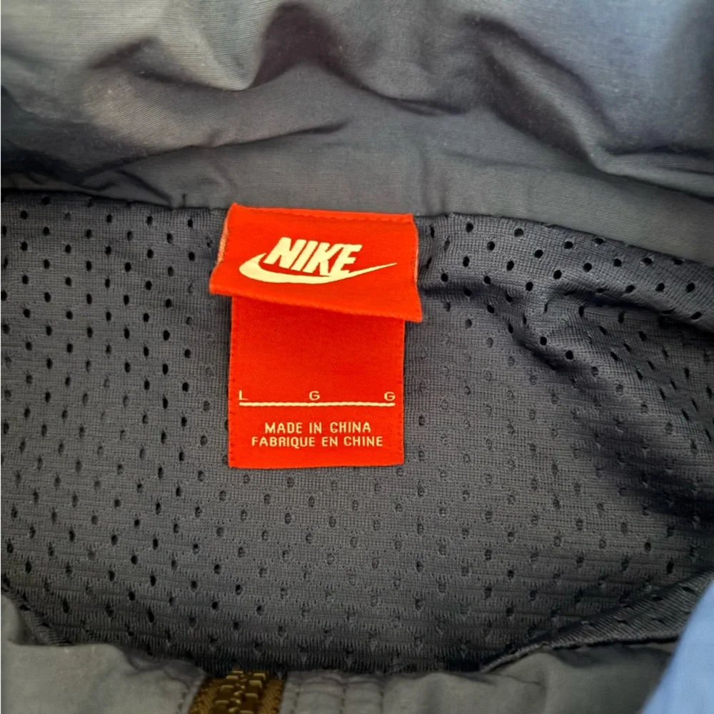 Nike Air Pivot V3 Anorak Hooded Jacket Short Sleeve Blue Size L
